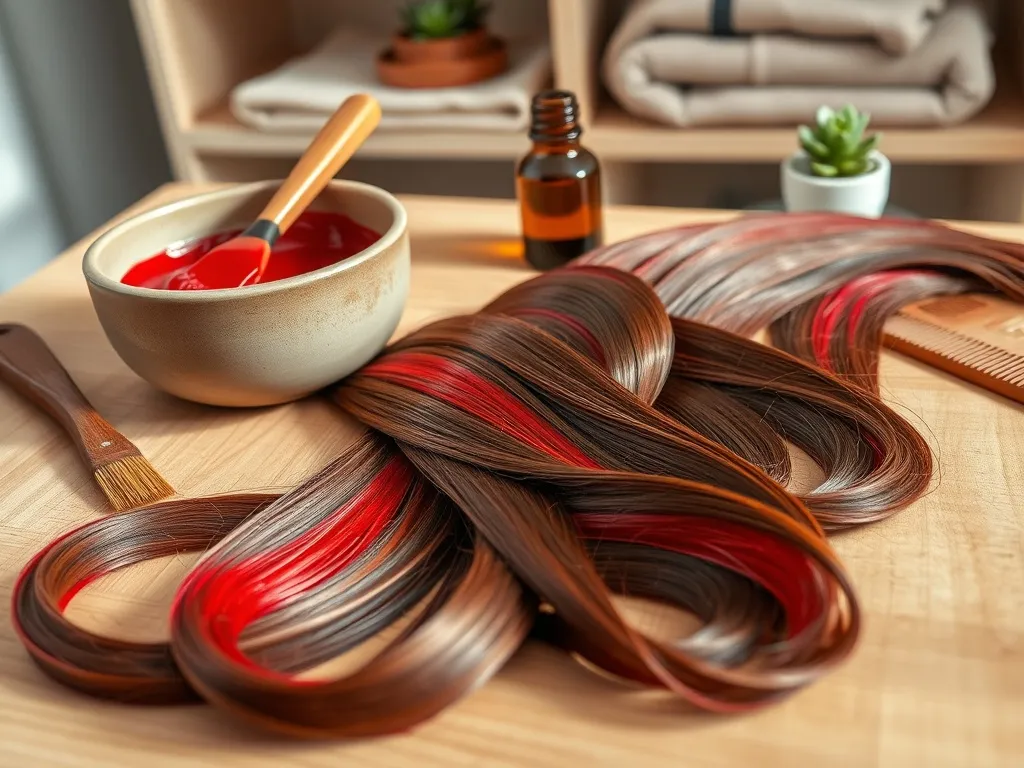 Czerwone pasemka na brązowych włosach: jak je zrobić i pielęgnować?