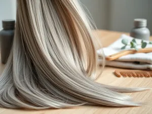 Włosy szare z blondem – inspiracje i pielęgnacja