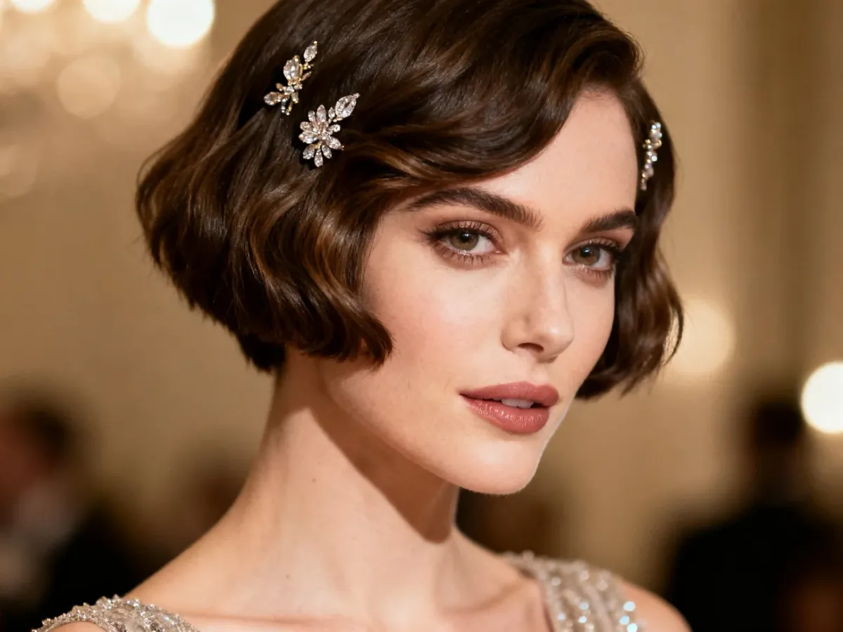 Eleganckie krótkie fryzury bob i pixie na przyjęcie